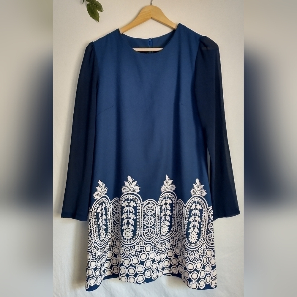 90's Y2K 60's Paisley Bohemian Sheer Sleeve Vintage Fairycore White Dress Small